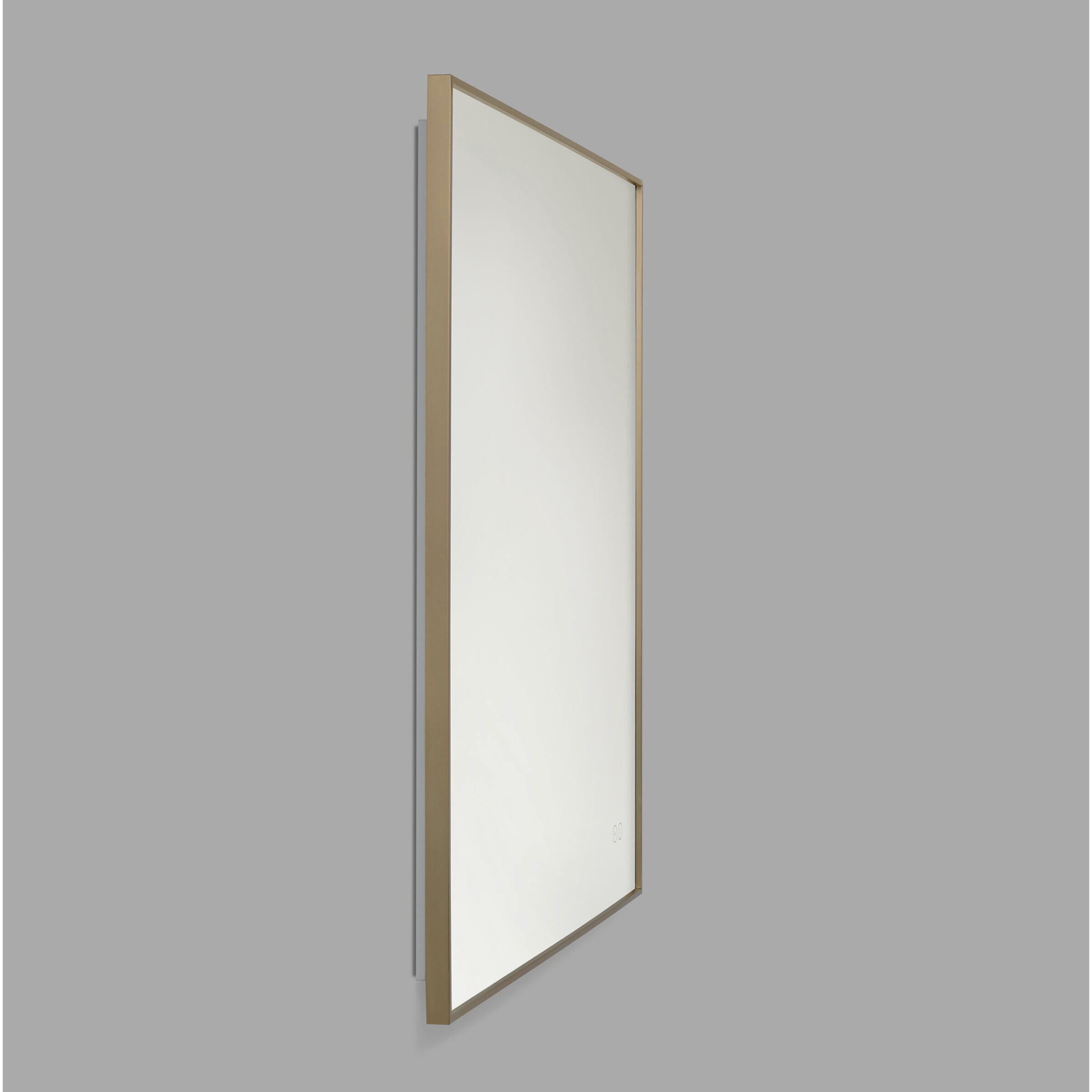 Cadre 30 X 30 inch Satin Brass Backlit Wall Mirror