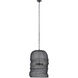 Kara 3 Light 20 inch Matte Black Pendant Ceiling Light