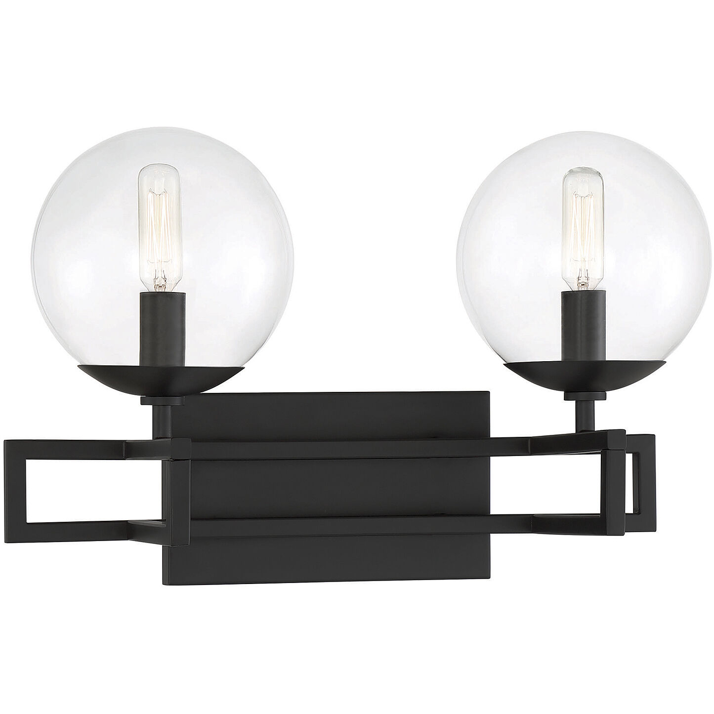 Crosby 2 Light 16 inch Black Bathroom Vanity Light Wall Light, Essentials