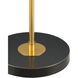 Avignon 62 inch 7 watt Polished Brass/Oil Rubbed Bronze/Black Floor Lamp Portable Light, Suzanne Duin Collection