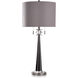 Gemma 34 inch 60.00 watt Gunmetal and Silver and Clear Table Lamp Portable Light