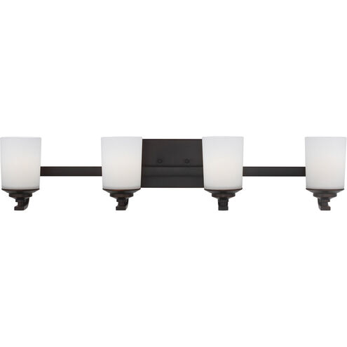 Kemal 4 Light 34 inch Bronze Wall Bath Fixture Wall Light