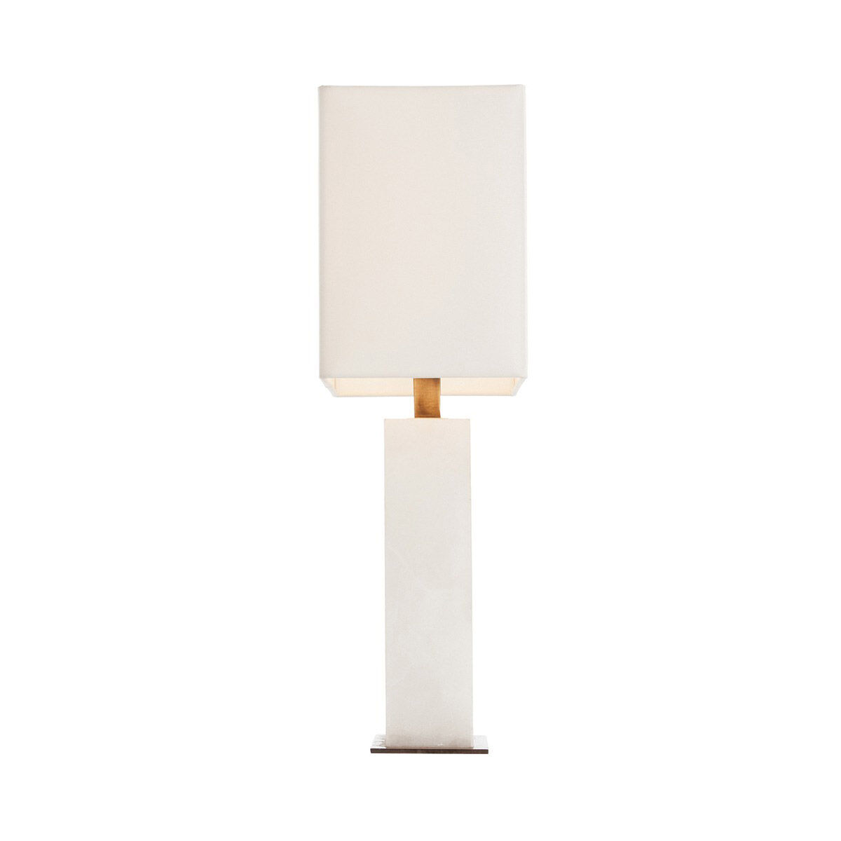 Carson 24.5 inch 60 watt White and Vintage Brass Table Lamp Portable Light