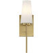 Transitional 1 Light 4.75 inch Natural Brass Wall Sconce Wall Light