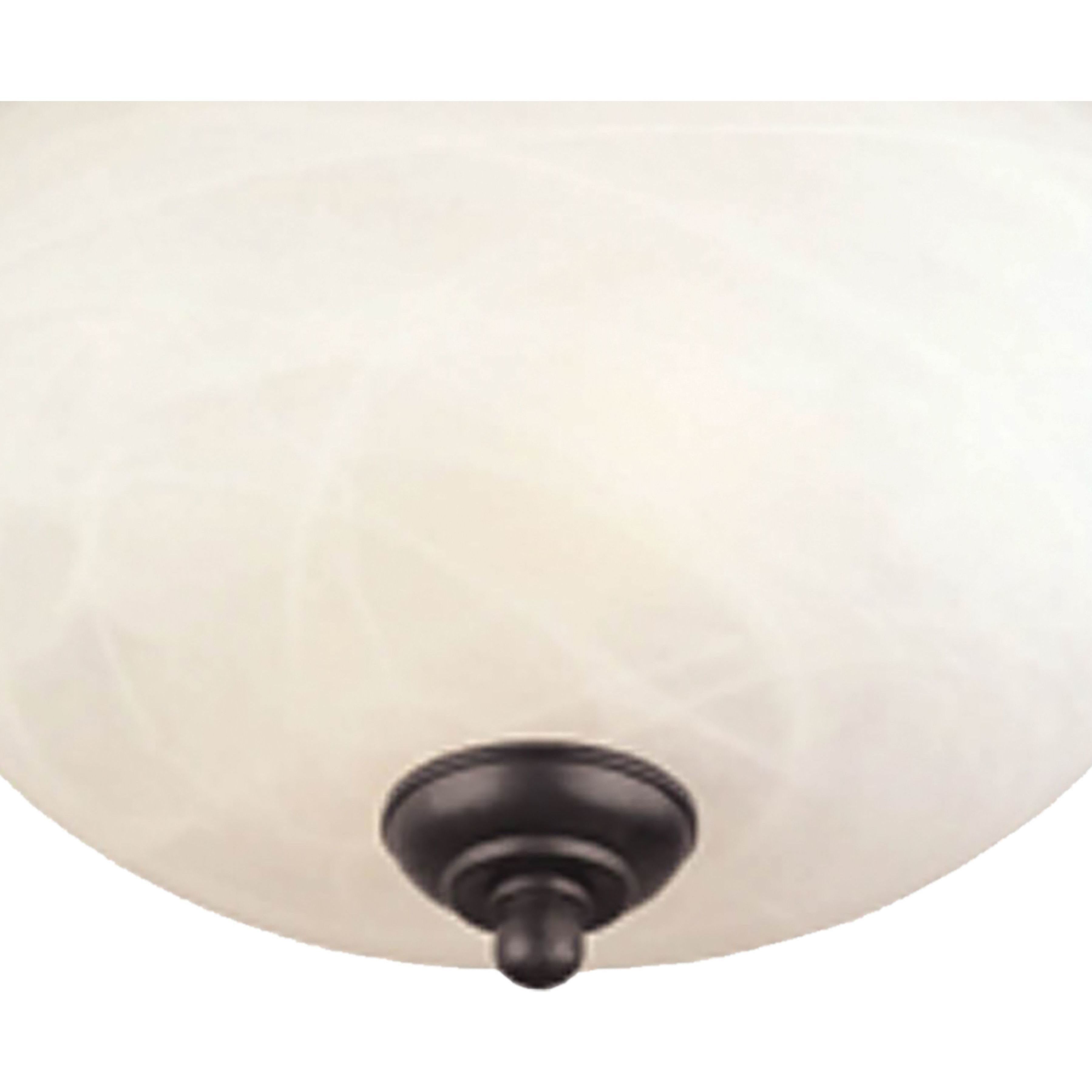 Harmony 3 Light 16 inch Painted Bronze Flush Mount Ceiling Light