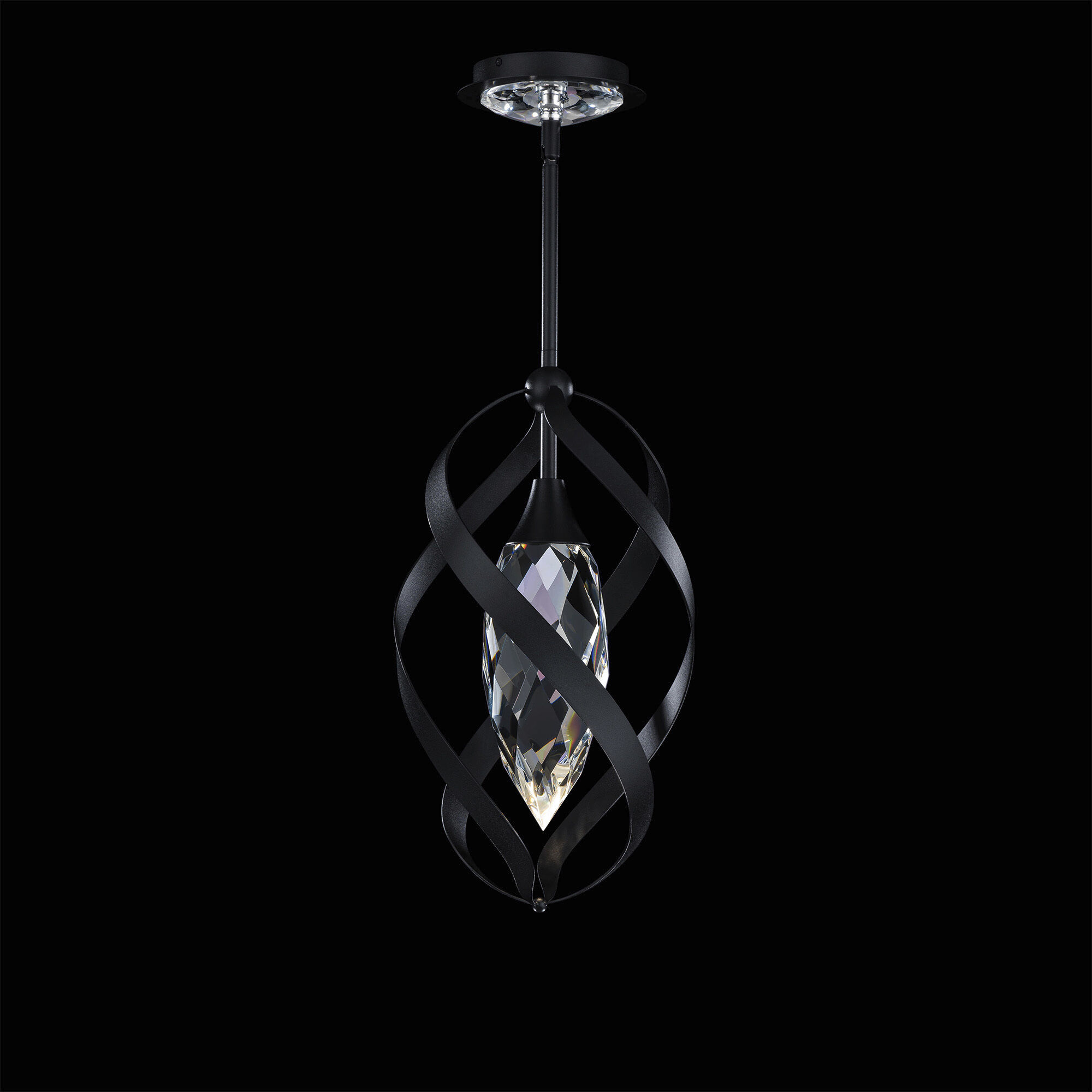 Solan LED 10 inch Black Mini Pendant Ceiling Light, Beyond