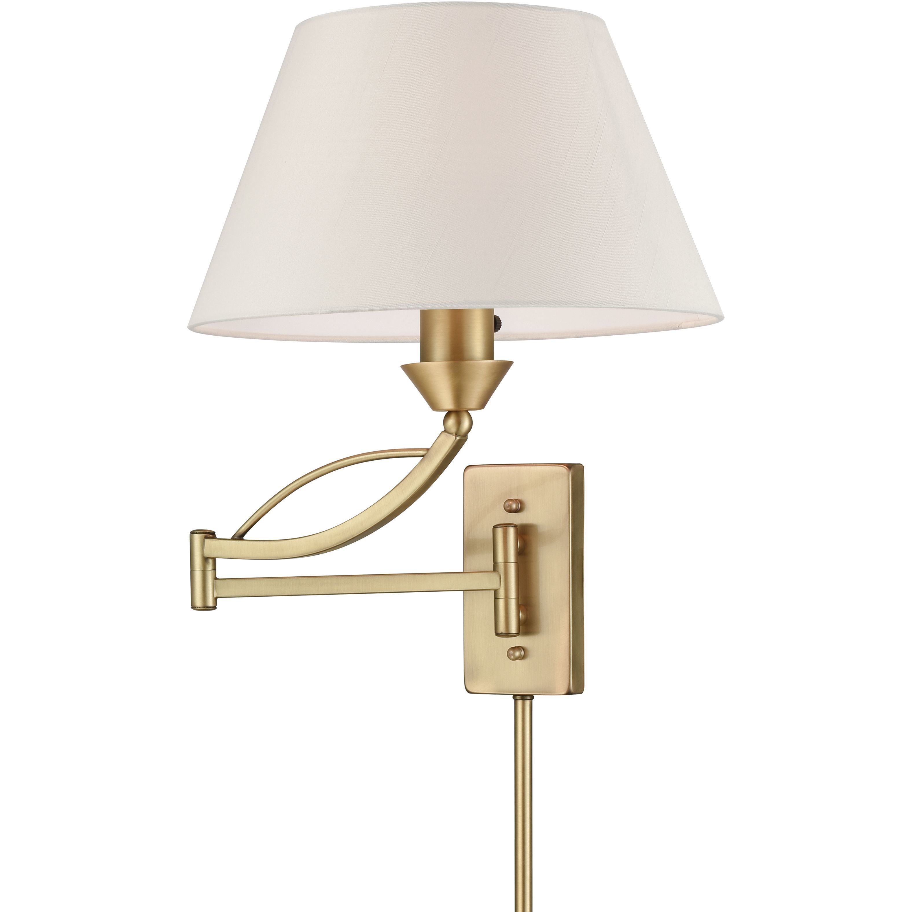 Elysburg 24 inch 150 watt French Brass Swingarm Sconce Wall Light
