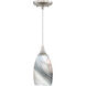 Milano LED 4.75 inch Satin Nickel Mini Pendant Ceiling Light