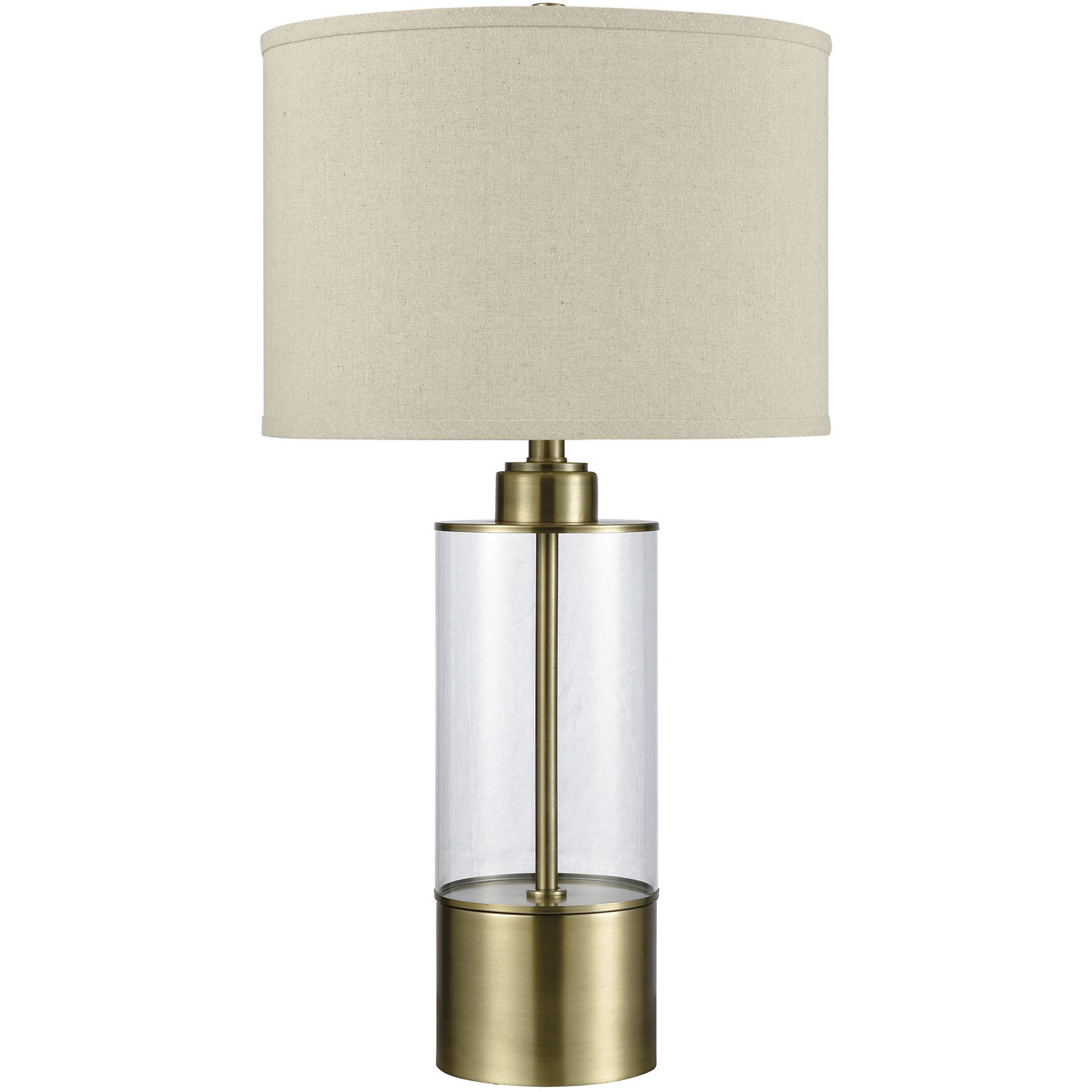 Fermont 28 inch 150 watt Clear Table Lamp Portable Light