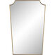Brigid 36 X 24 inch Burnished Brass Wall Mirror