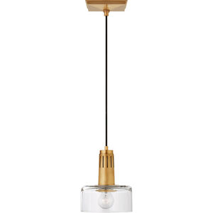 Thomas O'Brien Iris 1 Light 7.5 inch Hand-Rubbed Antique Brass Pendant Ceiling Light