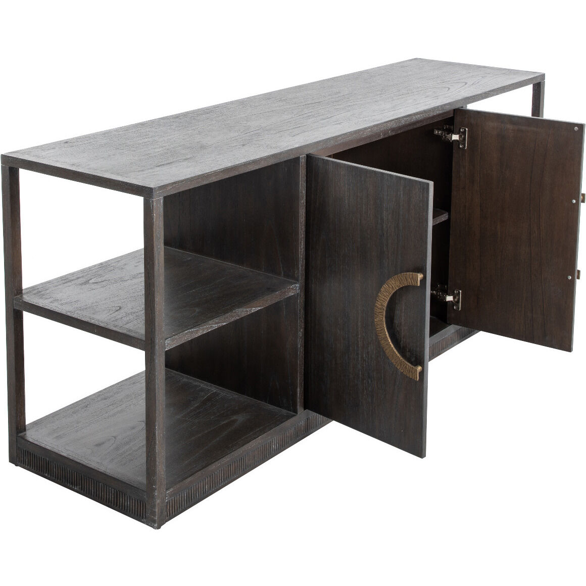 Chrei Stained Brass / Cerused Ash Cabinet