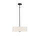 Modern 3 Light 18 inch Matte Black Pendant Ceiling Light