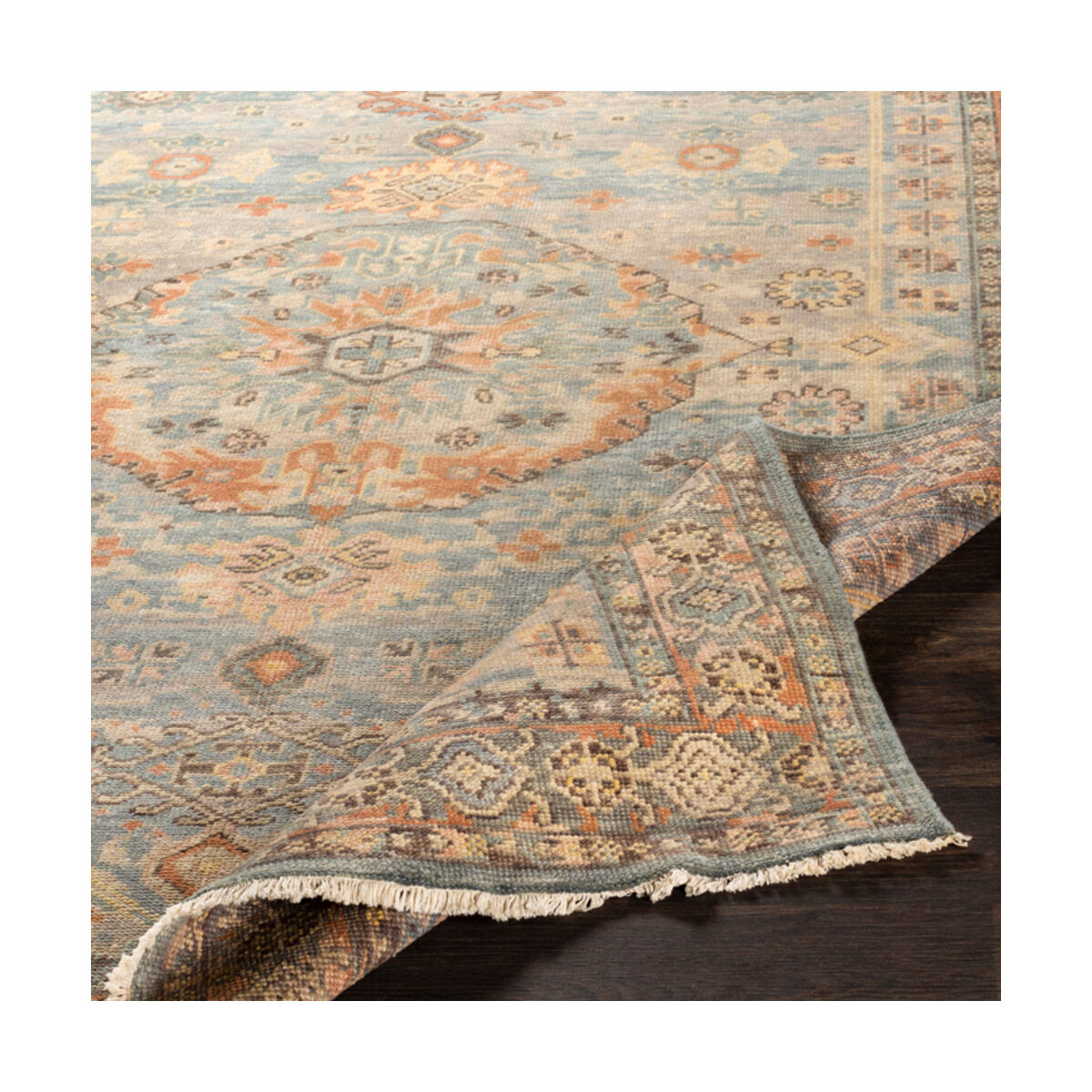 Cappadocia 36 X 24 inch Sky Blue Rug in 2 x 3, Rectangle