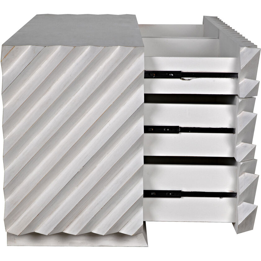 Hikaru White Wash Dresser