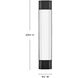 Facet Outdoor Wall Mount in Black