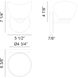 Uptowne 1 Light 6.38 inch Black Bath Vanity Light Wall Light in Black and Opal Glass