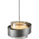 Axis LED 7.75 inch Graphite Pendant Ceiling Light