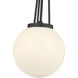 Vellin 1 Light 10 inch Matte Black Pendant Ceiling Light