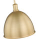 Sawyer 1 Light 12.5 inch Classic Brass Pendant Ceiling Light