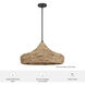 Cambria 3 Light 24 inch Matte Black Pendant Ceiling Light, Extra Large