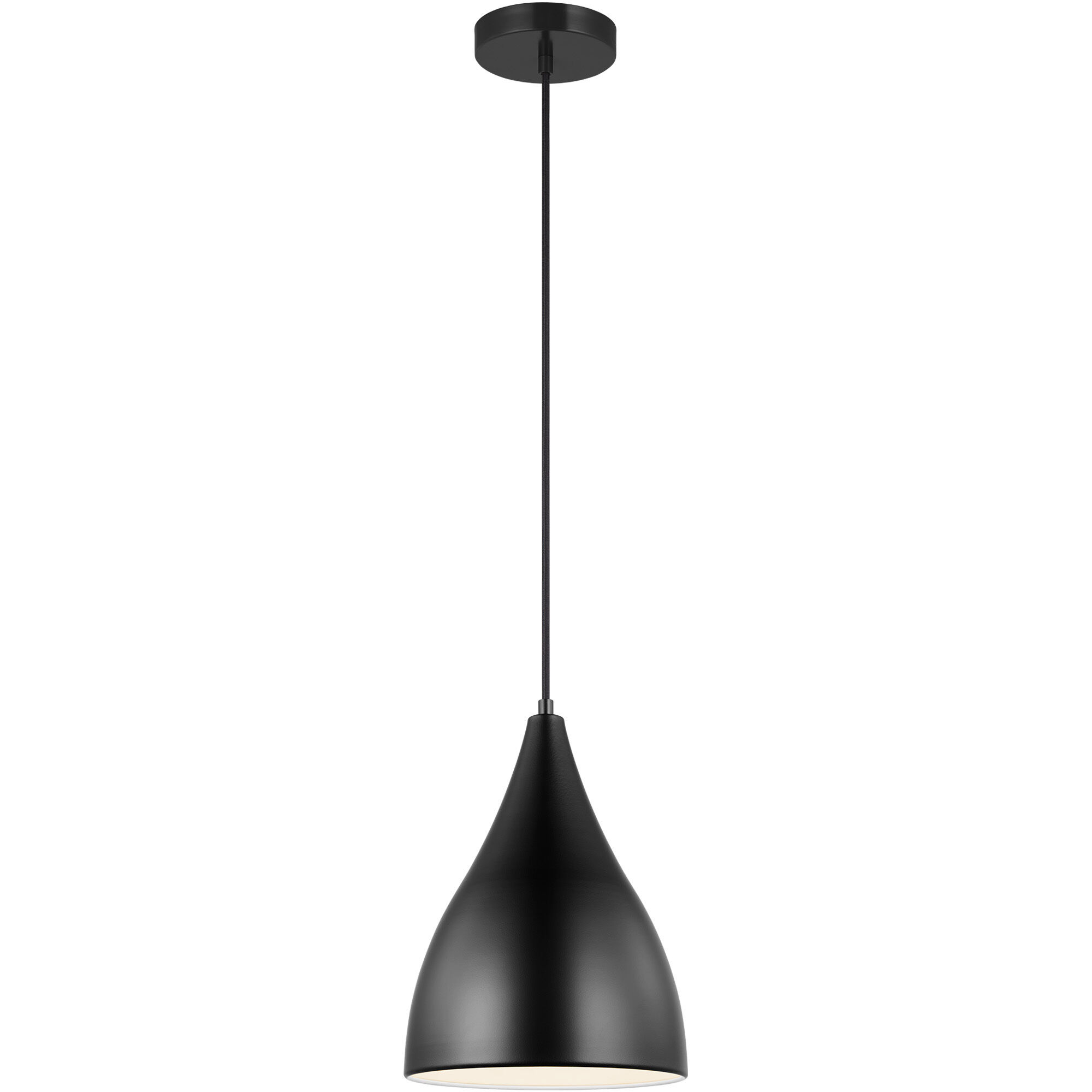 Oden 1 Light 9 inch Midnight Black Pendant Ceiling Light