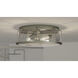 Ludlow 3 Light 13.25 inch Brushed Nickel Flush Mount Ceiling Light