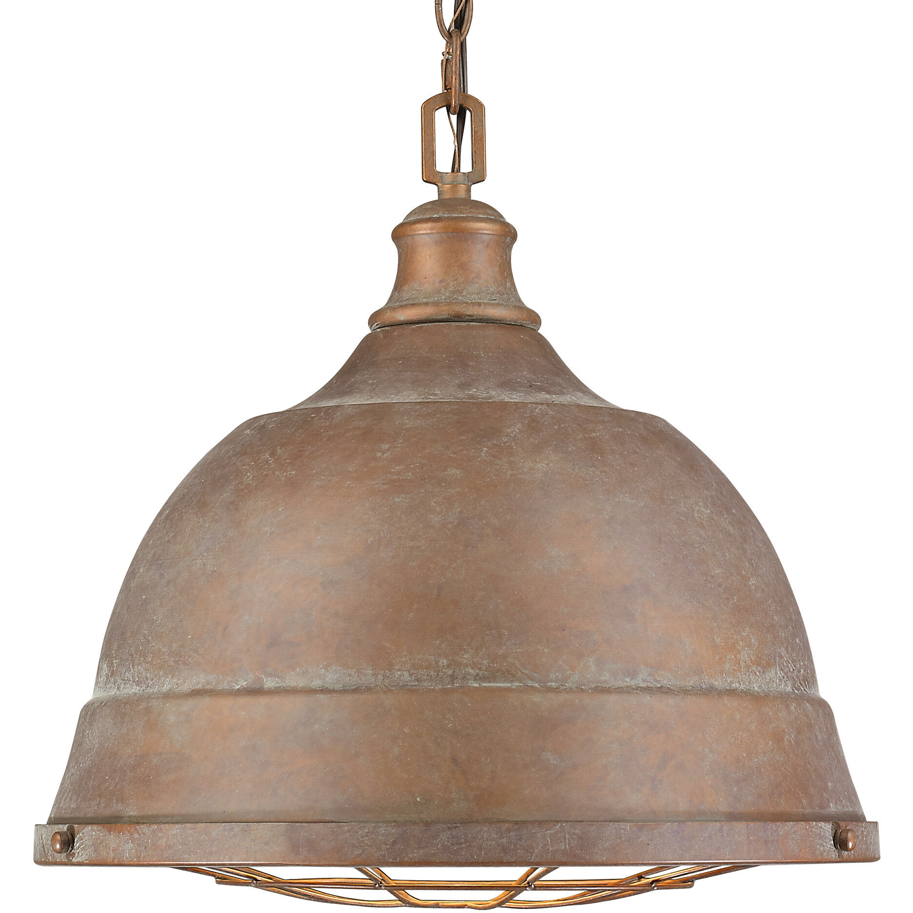 Bartlett 2 Light 16.5 inch Copper Patina Pendant Ceiling Light, Large
