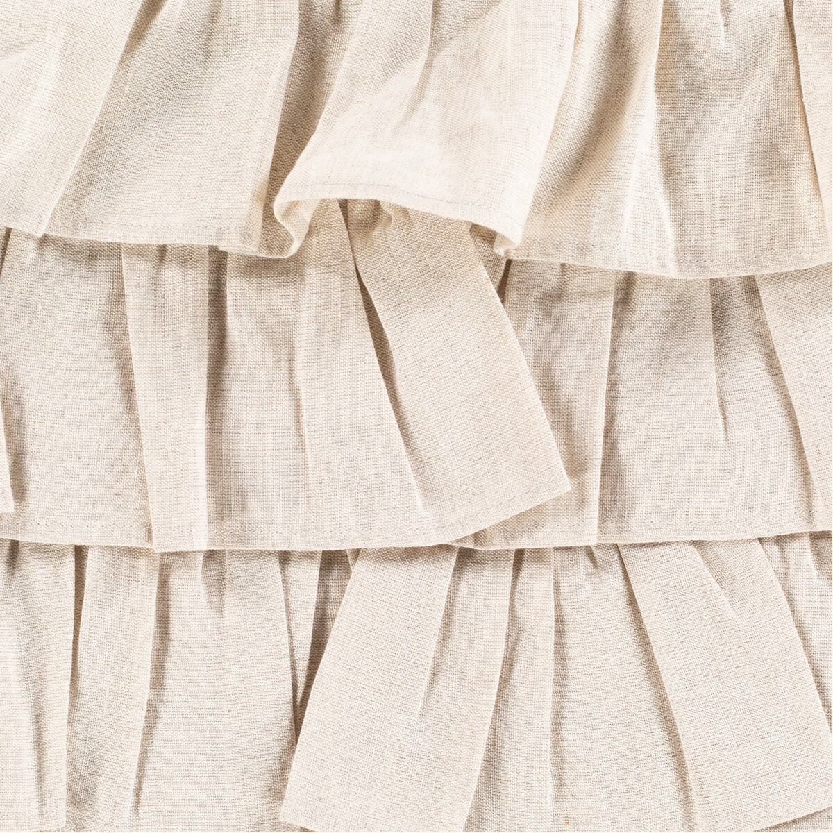 Ruffle 20 X 20 inch Ivory Pillow Kit, Square