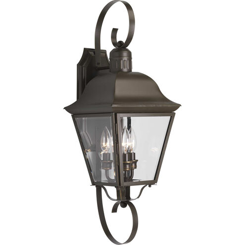 Tiera 3 Light 26 inch Antique Bronze Outdoor Wall Lantern, Large