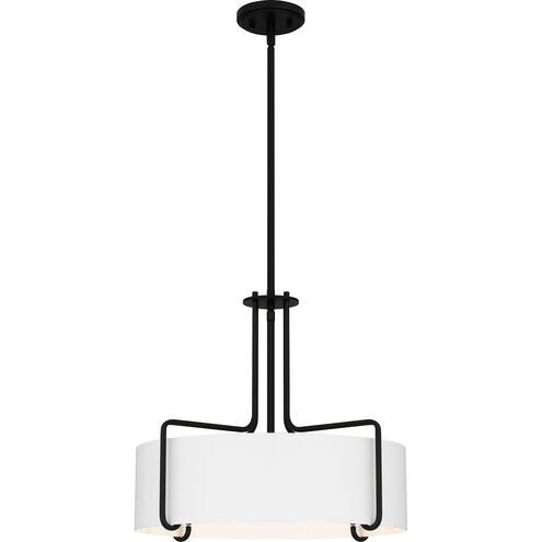 Hanley 4 Light 20 inch Matte Black Pendant Ceiling Light