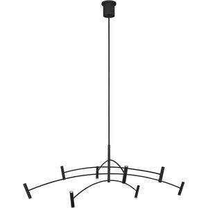 Sean Lavin Aerial LED 60.1 inch Matte Black Chandelier Ceiling Light, Integrated LED