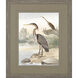 Along the Shores Green and Gray and Brown and Blue Framed Art