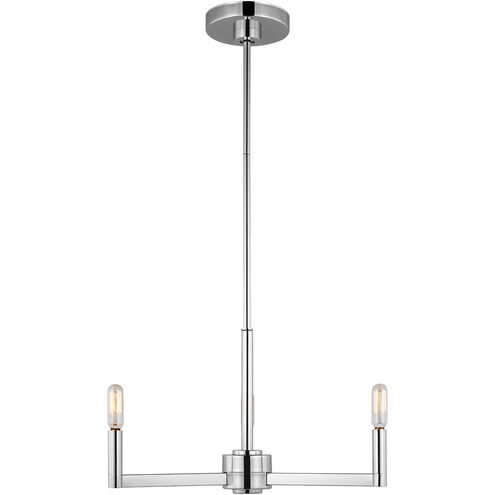 Fullton 3 Light 10 inch Chrome Chandelier Ceiling Light