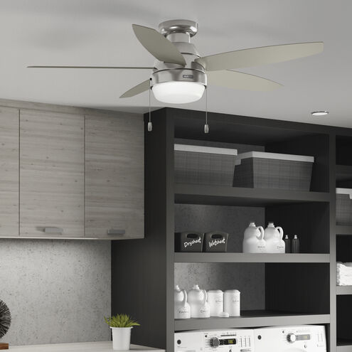 Lilliana 52 inch Brushed Nickel with Matte Nickel Blades Ceiling Fan