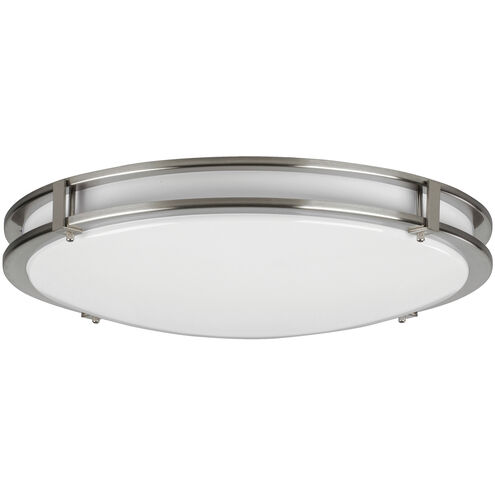 Carlisle LED 24 inch Satin Nickel Flush Mount Ceiling Light