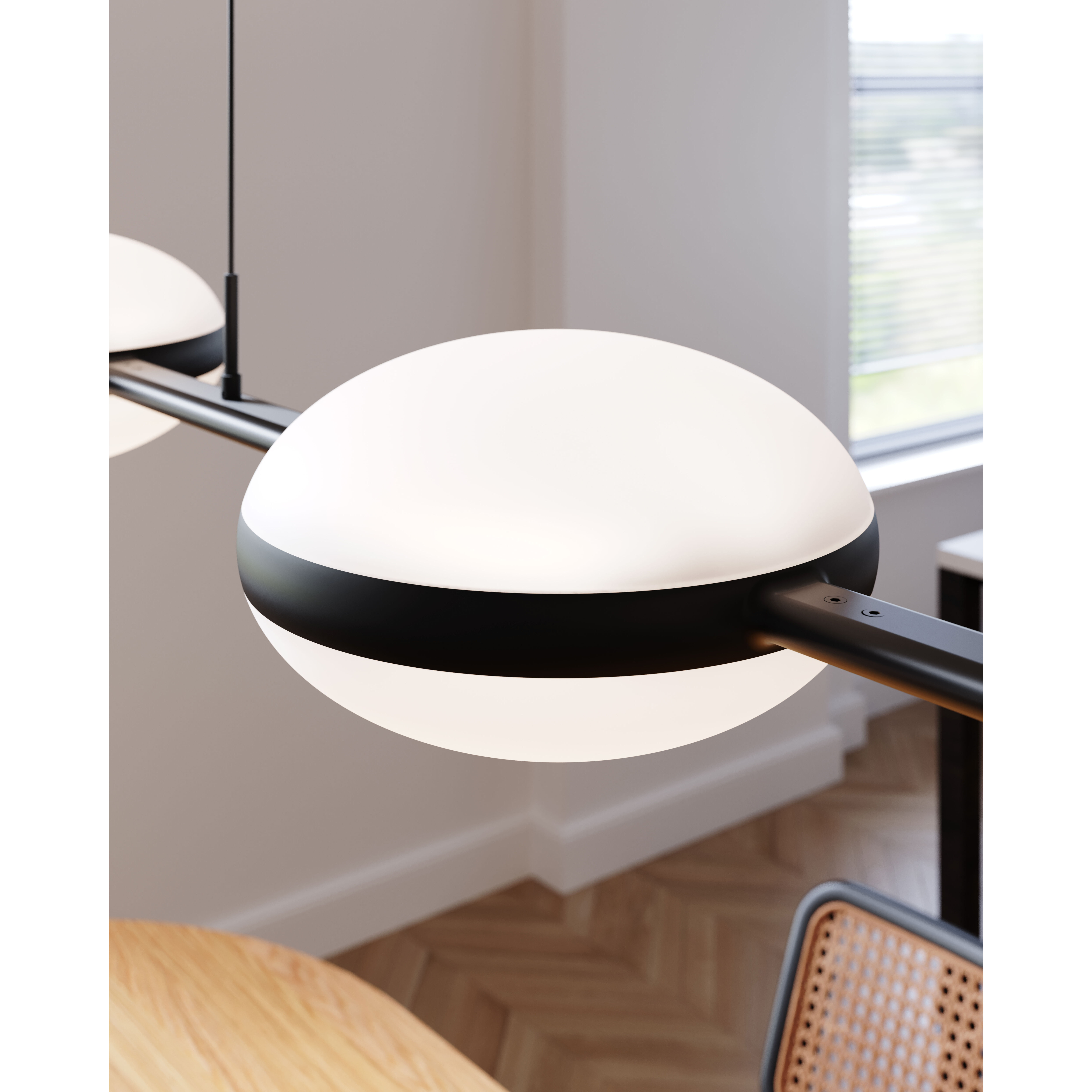 Pillows LED 48.5 inch Satin Black Pendant Ceiling Light