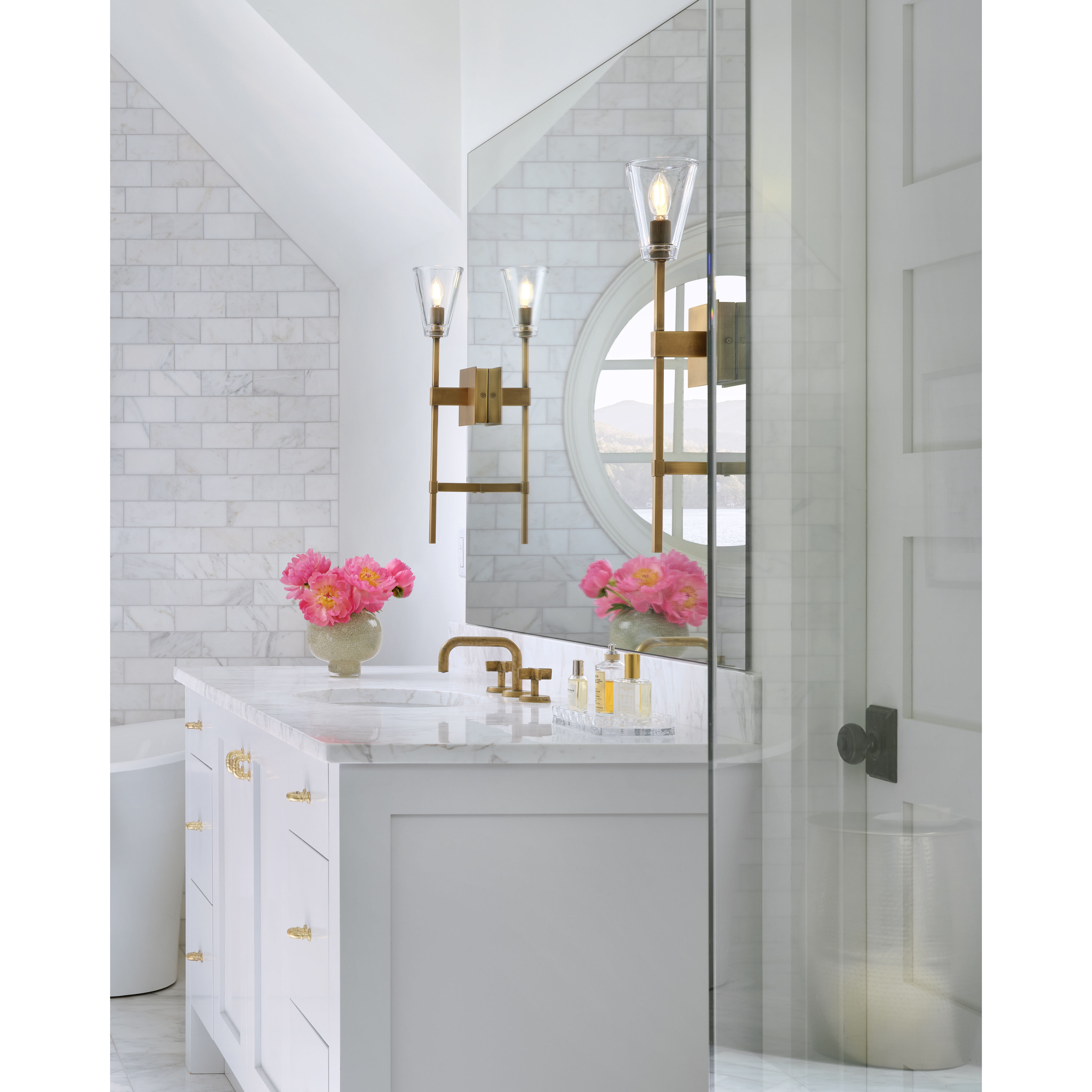 Auden 1 Light 6.25 inch Heritage Brass Vanity Light Wall Light