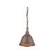 Bartlett 1 Light 9 inch Copper Patina Mini Pendant Ceiling Light, Small