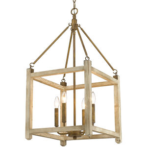 Orville 4 Light 16.25 inch Burnished Chestnut Pendant Ceiling Light