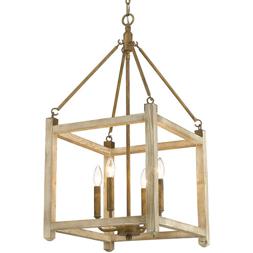 Orville 4 Light 16.25 inch Burnished Chestnut Pendant Ceiling Light
