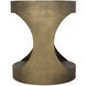 Eclipse 26 X 22 inch Aged Brass Side Table, Round