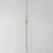 Dorian LED 1 inch Gold Single Pendant Ceiling Light
