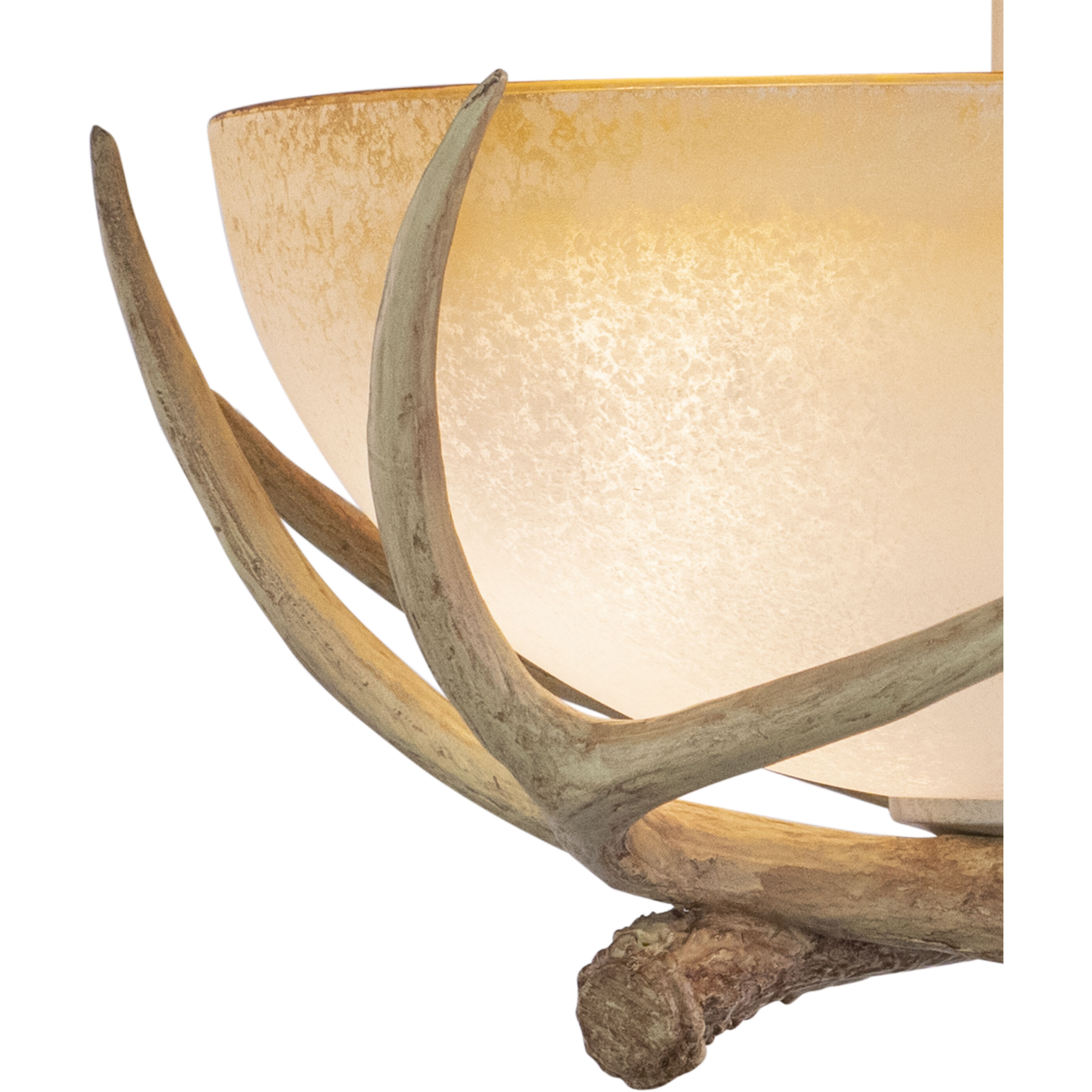 Lodge LED 16 inch Noachian Stone Semi-Flush Mount Ceiling Light