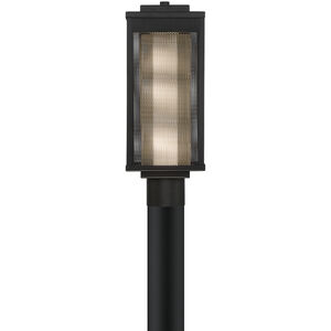 Brama 1 Light 17 inch Black and Gold Outdoor Post Light