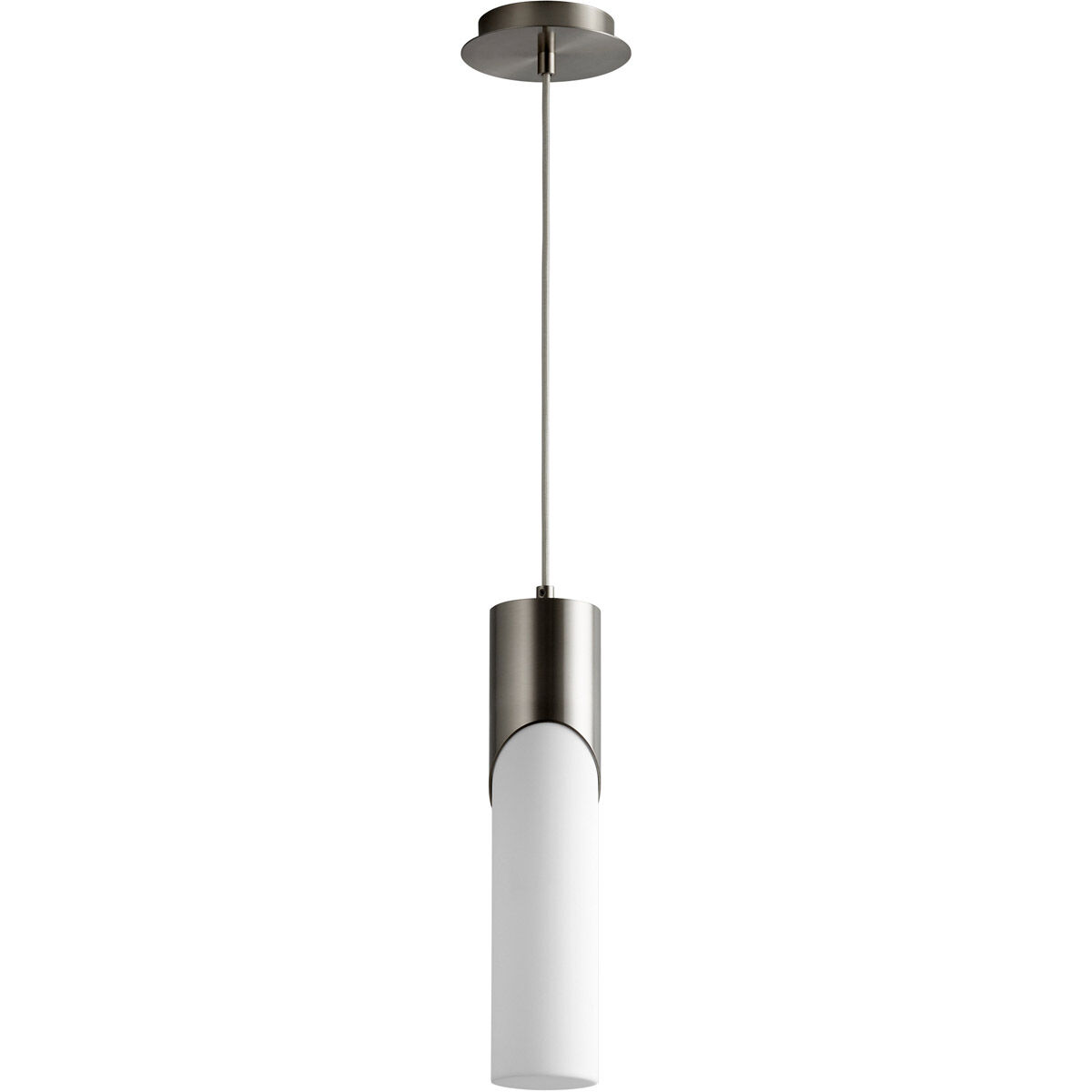 Oxygen Lighting 3 678 224 Ellipse LED 4 inch Satin Nickel Pendant Ceiling Light
