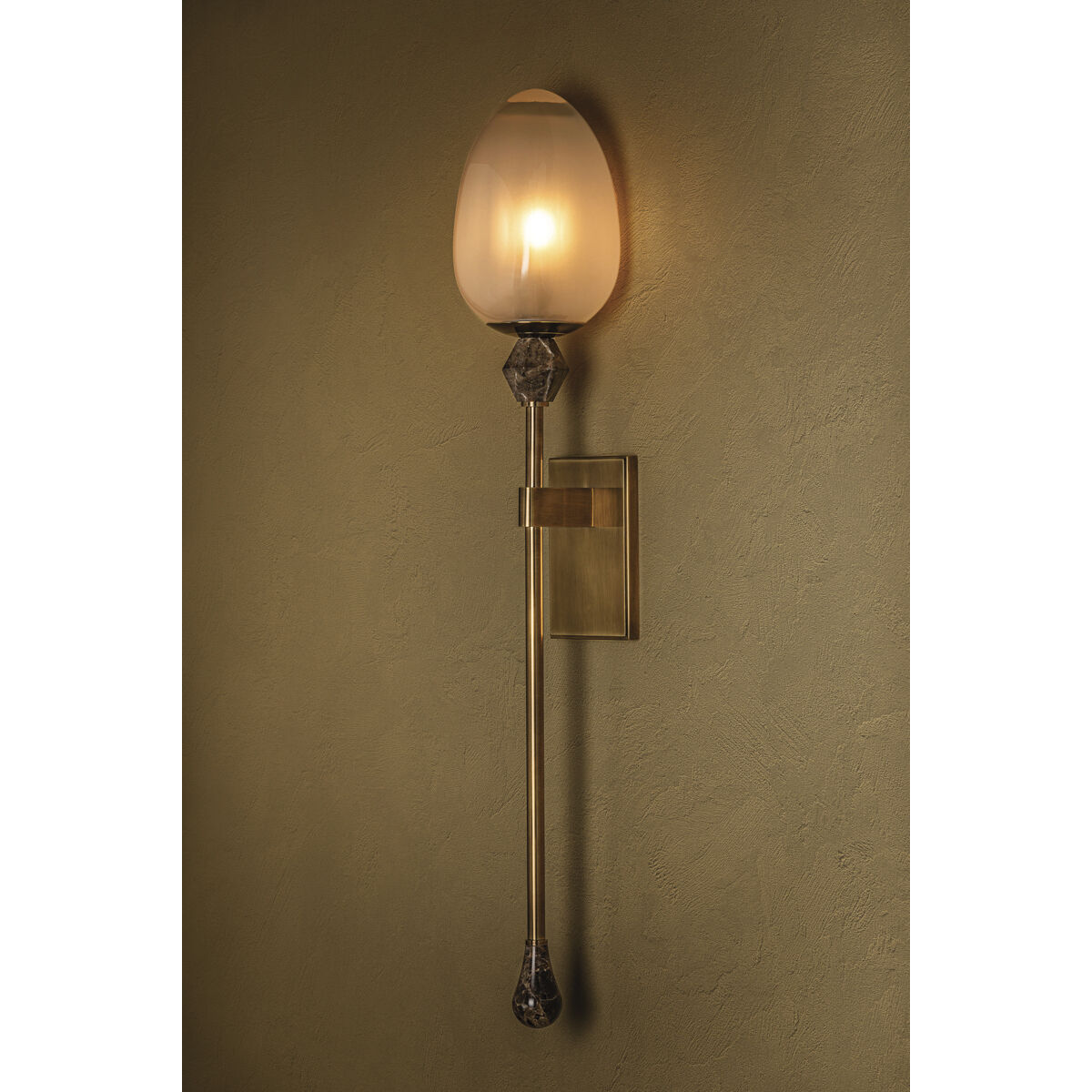 Daith 1 Light 6 inch Vintage Brass Wall Sconce Wall Light
