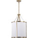 Easton 3 Light 16 inch Burnished Brass Pendant Ceiling Light
