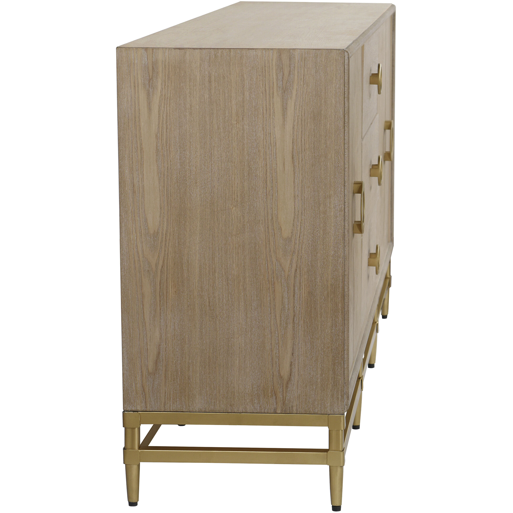 Augusta 72 inch Weathered Oak Credenza