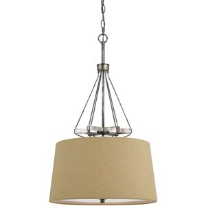 Cresco 3 Light 20 inch Textured Steel Pendant Ceiling Light